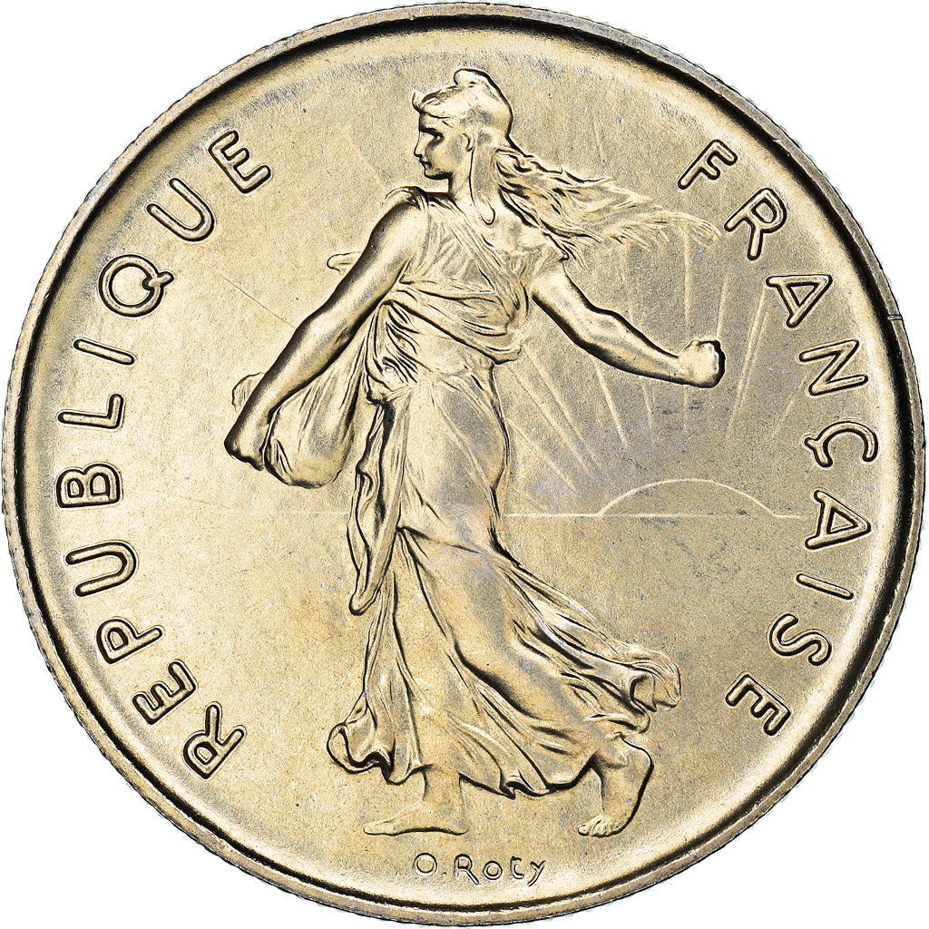 Coin, France, Semeuse, 5 Francs, 1975, Paris, FDC, MS(65-70), Nickel Clad