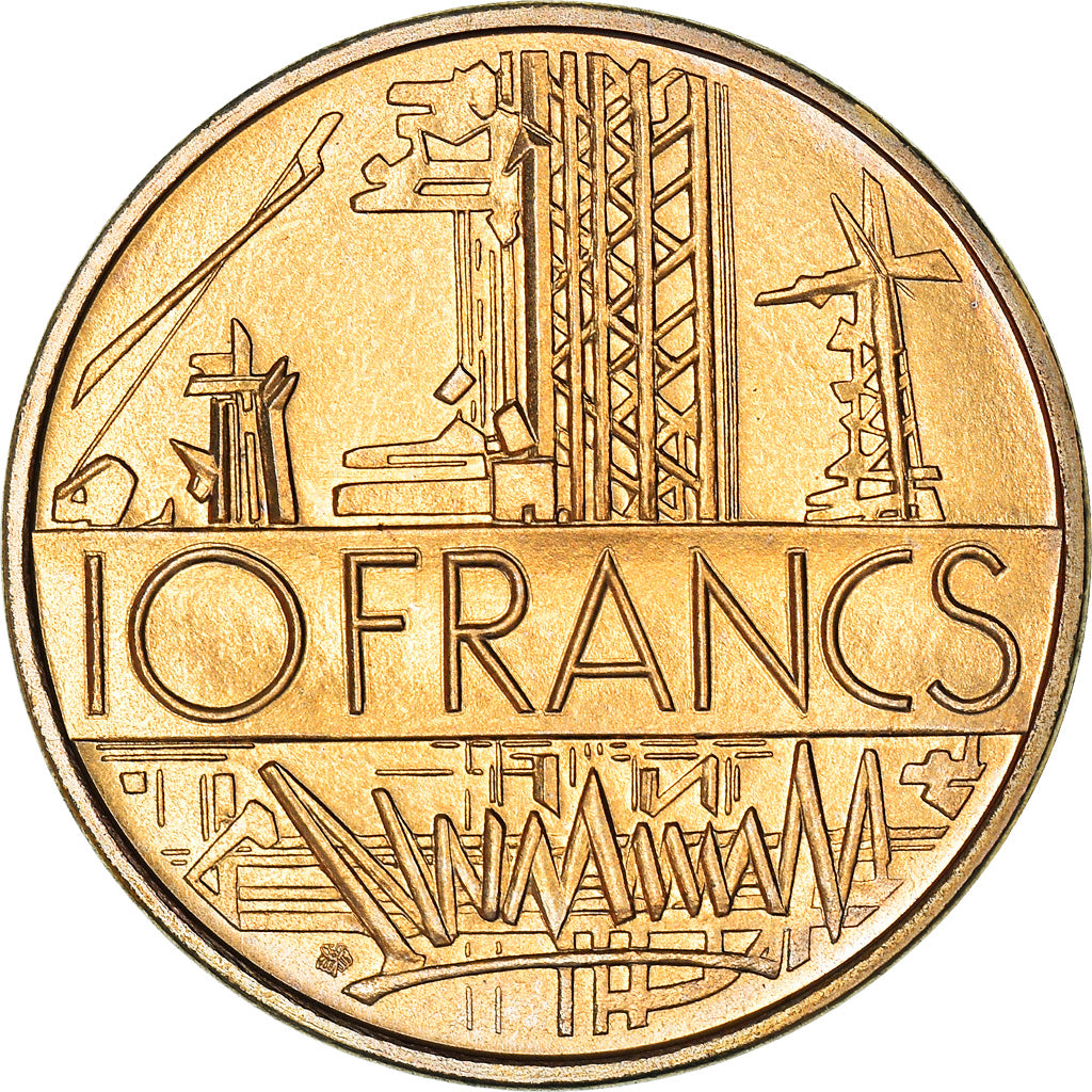 Coin, France, Mathieu, 10 Francs, 1975, FDC, MS(65-70), Nickel-brass, KM:940