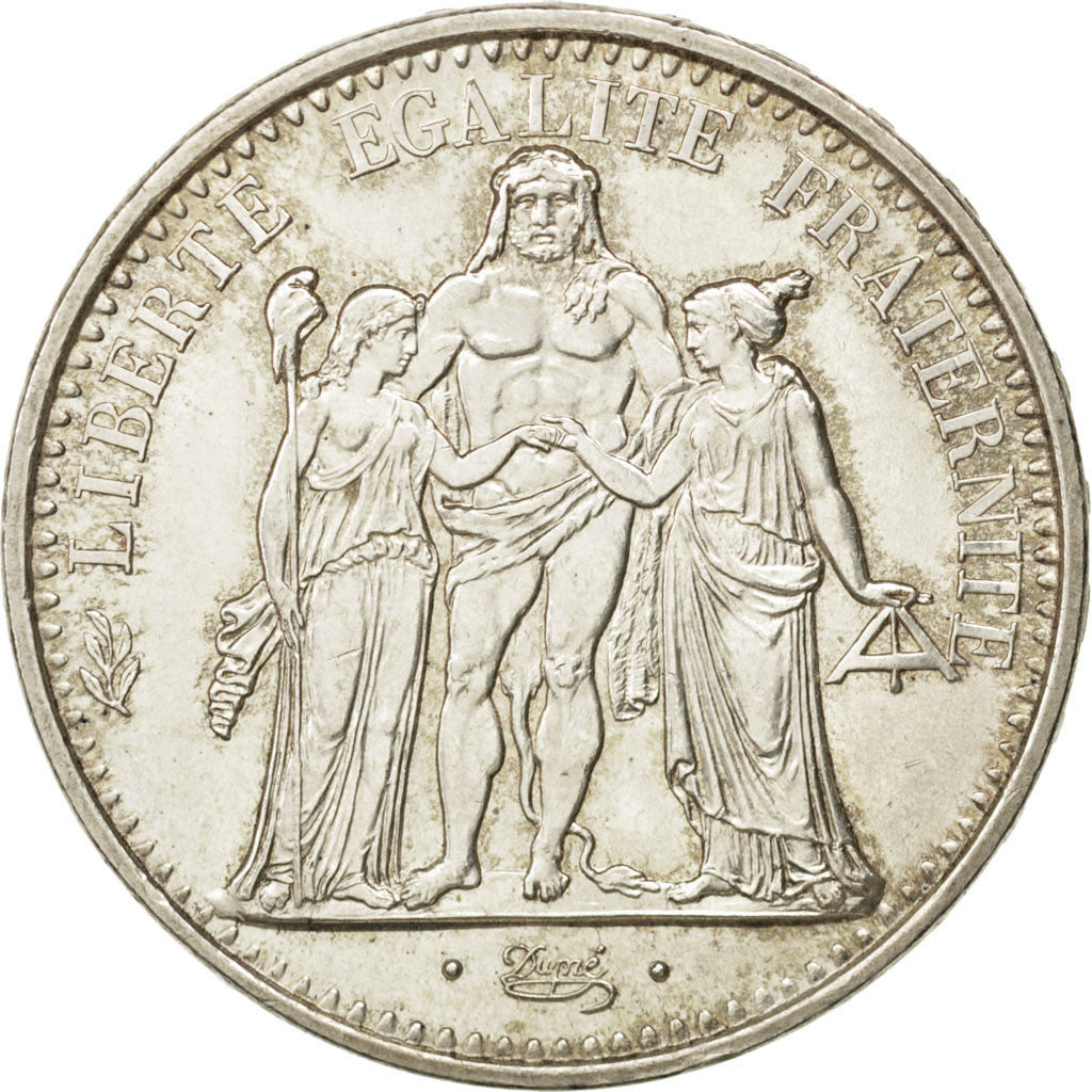 FRANCE, Hercule, 10 Francs, 1965, Paris, KM #932, MS(63), Silver, 37, Gadoury...