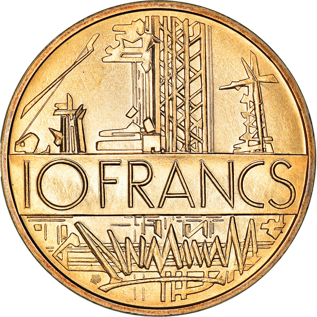Coin, France, Mathieu, 10 Francs, 1976, FDC, MS(65-70), Nickel-brass, KM:940