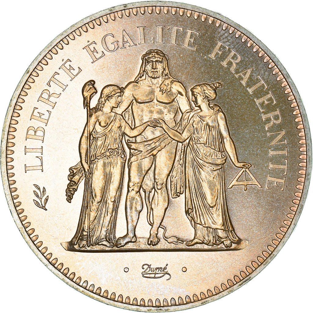 Coin, France, Hercule, 50 Francs, 1976, Paris, FDC, MS(65-70), Silver, KM:941.1