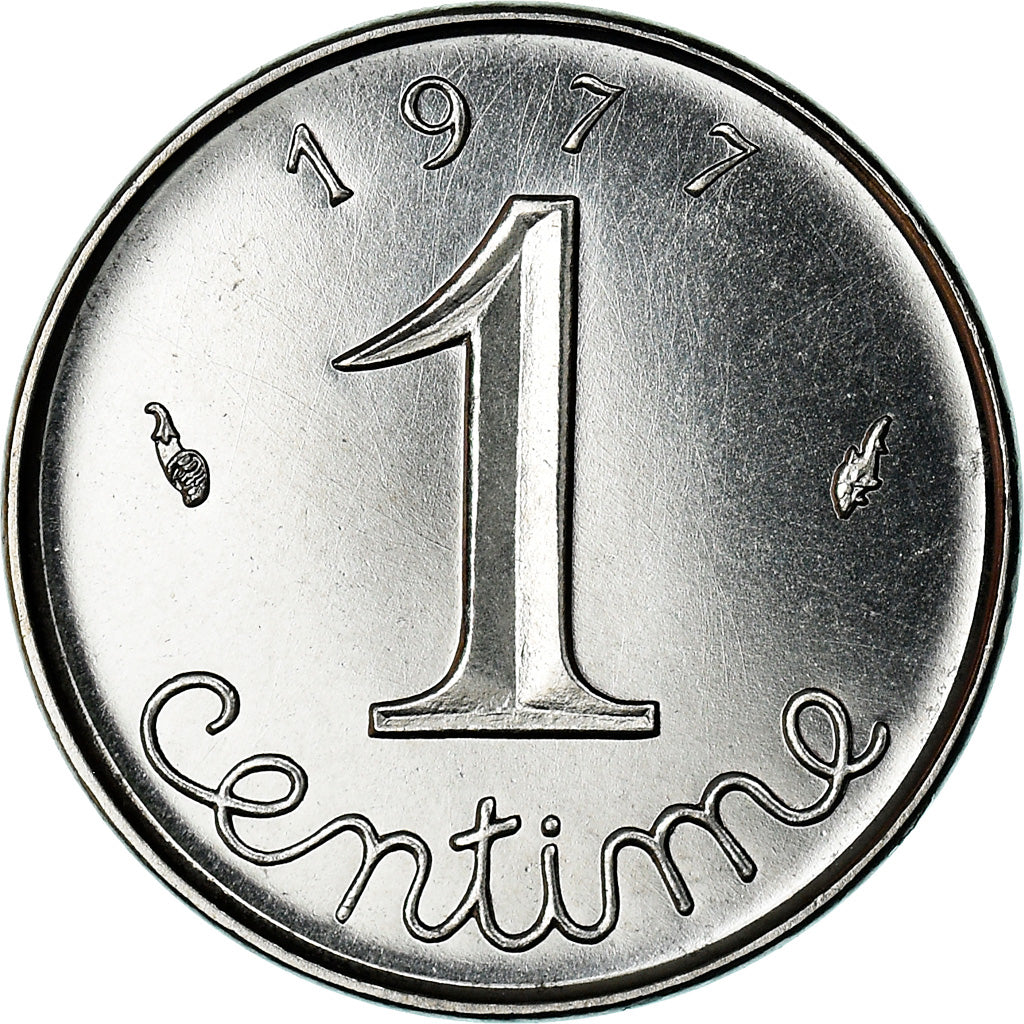 Coin, France, Épi, Centime, 1977, Paris, FDC, MS(65-70), Stainless Steel