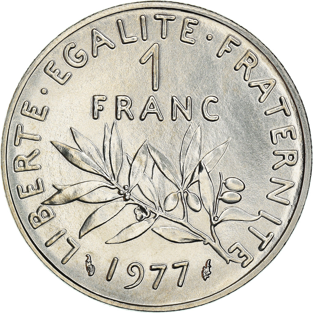 Monnaie, France, Semeuse, Franc, 1977, Paris, FDC, FDC, Nickel, KM:925.1