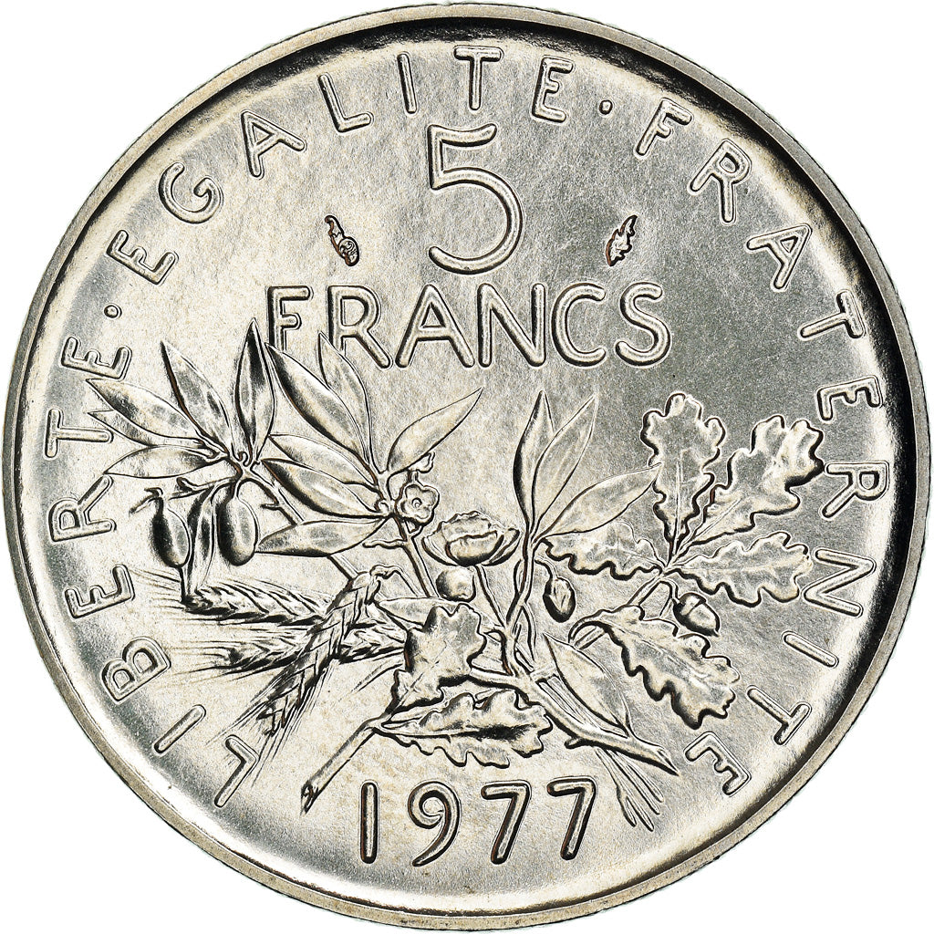 Monnaie, France, Semeuse, 5 Francs, 1977, Paris, FDC, FDC, Nickel Clad