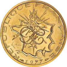 Coin, France, Mathieu, 10 Francs, 1977, FDC, MS(65-70), Nickel-brass, KM:940