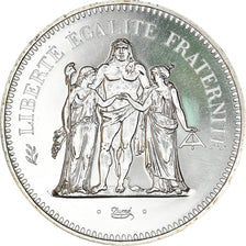 Moneta, Francja, Hercule, 50 Francs, 1977, Paris, FDC, MS(65-70), Srebro