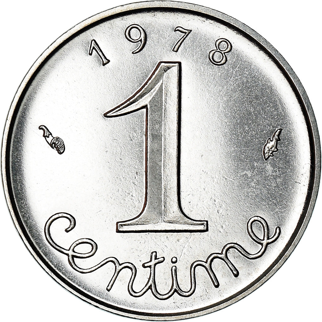 Coin, France, Épi, Centime, 1978, Paris, FDC, MS(65-70), Stainless Steel