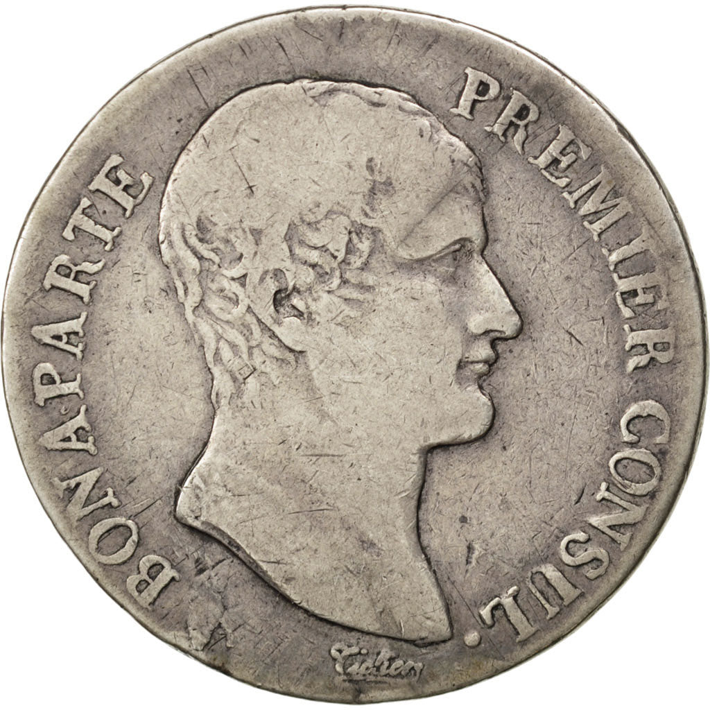 Consulat, 5 Francs Bonaparte Premier Consul, An 12 M, Toulouse, Gadoury 577