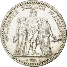 FRANCE, Hercule, 5 Francs, 1873, Paris, KM #820.1, AU(55-58), Silver, Gadoury...