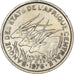 Coin, Central African States, 50 Francs, 1976, Paris, AU(50-53), Nickel, KM:11
