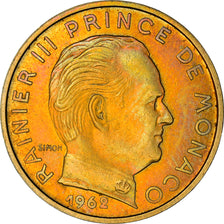 Coin, Monaco, Rainier III, 20 Centimes, 1962, AU(50-53), Aluminum-Bronze, KM:143