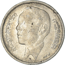 Moneda, Marruecos, al-Hassan II, Dirham, 1965, Paris, BC+, Níquel, KM:56