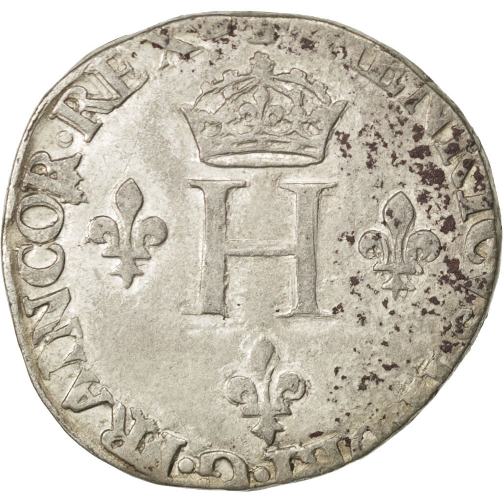 Coin, France, Gros, 1550, Paris, VF(30-35), Billon, Sombart:4456