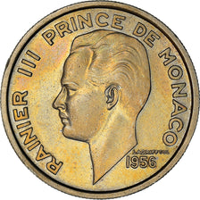 Coin, Monaco, Rainier III, 100 Francs, Cent, 1956, EF(40-45), Copper-nickel