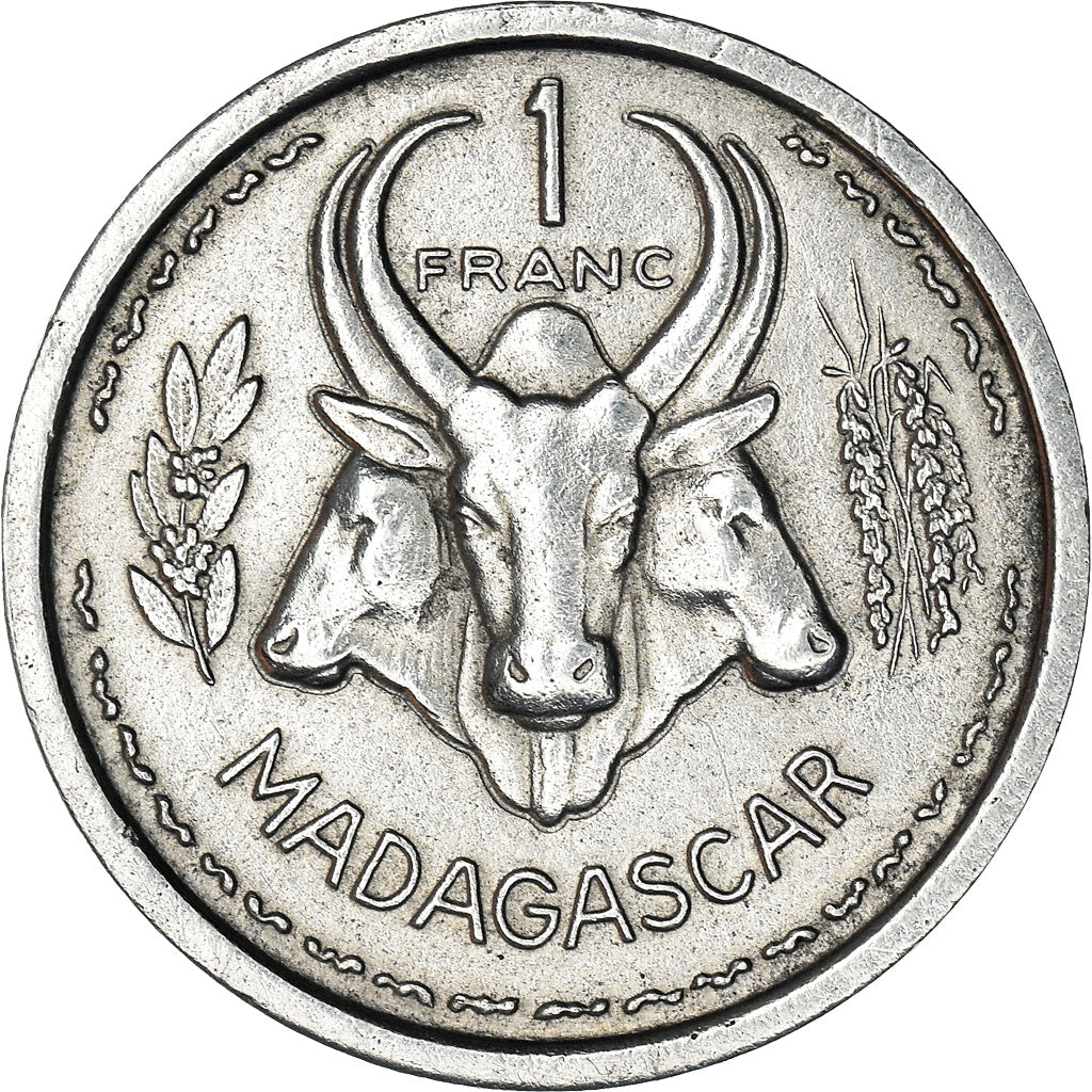 Coin, Madagascar, Franc, 1948, Paris, EF(40-45), Aluminum, KM:3