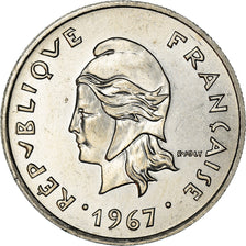 Coin, French Polynesia, 10 Francs, 1967, AU(55-58), Nickel, KM:5