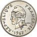 Coin, French Polynesia, 10 Francs, 1967, AU(55-58), Nickel, KM:5