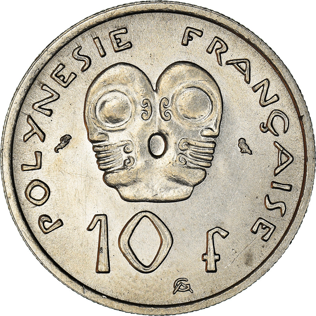 Coin, French Polynesia, 10 Francs, 1967, AU(55-58), Nickel, KM:5