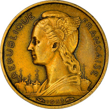 Coin, Madagascar, 10 Francs, 1953, Paris, AU(50-53), Aluminum-Bronze, KM:6