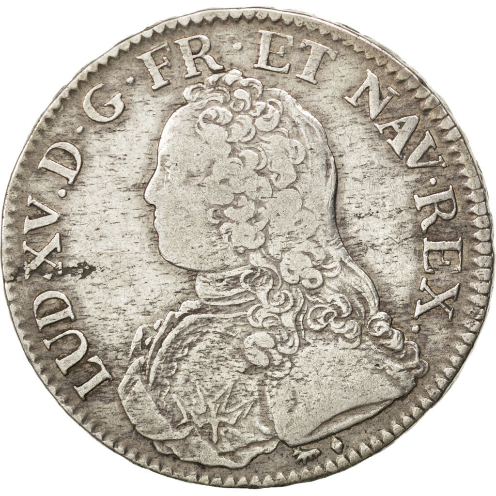FRANCE, Écu aux branches d'olivier, ECU, 1738, Paris, KM #486.1, VF(30-35), ...