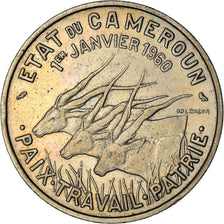 Coin, Cameroon, 50 Francs, 1960, Paris, EF(40-45), Copper-nickel, KM:13