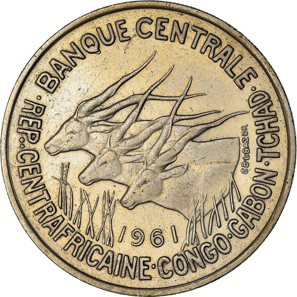 Coin, EQUATORIAL AFRICAN STATES, 50 Francs, 1961, Paris, EF(40-45)