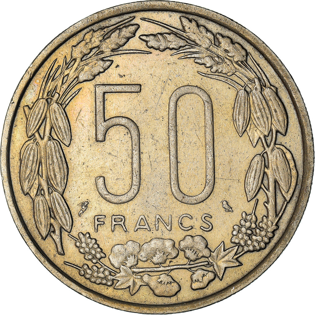 Coin, EQUATORIAL AFRICAN STATES, 50 Francs, 1961, Paris, EF(40-45)