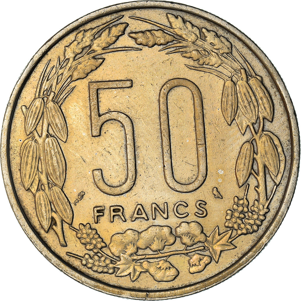 Coin, EQUATORIAL AFRICAN STATES, 50 Francs, 1963, Paris, EF(40-45)
