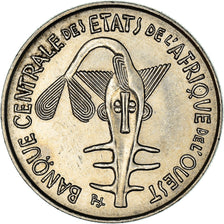 Coin, West African States, 100 Francs, 1977, AU(50-53), Nickel, KM:4