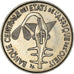 Coin, West African States, 100 Francs, 1977, AU(50-53), Nickel, KM:4