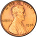 Coin, United States, Lincoln Cent, Cent, 1974, U.S. Mint, Philadelphia