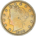 Coin, United States, Liberty Nickel, 5 Cents, 1908, U.S. Mint, Philadelphia