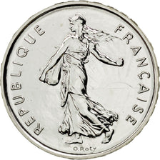 FRANCE, 5 Francs, 2001, Paris, KM #1309, MS(65-70), Silver, 29, Gadoury #771,...