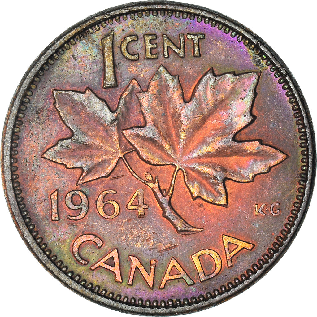 Coin, Canada, Elizabeth II, Cent, 1964, Royal Canadian Mint, Ottawa, VF(30-35)