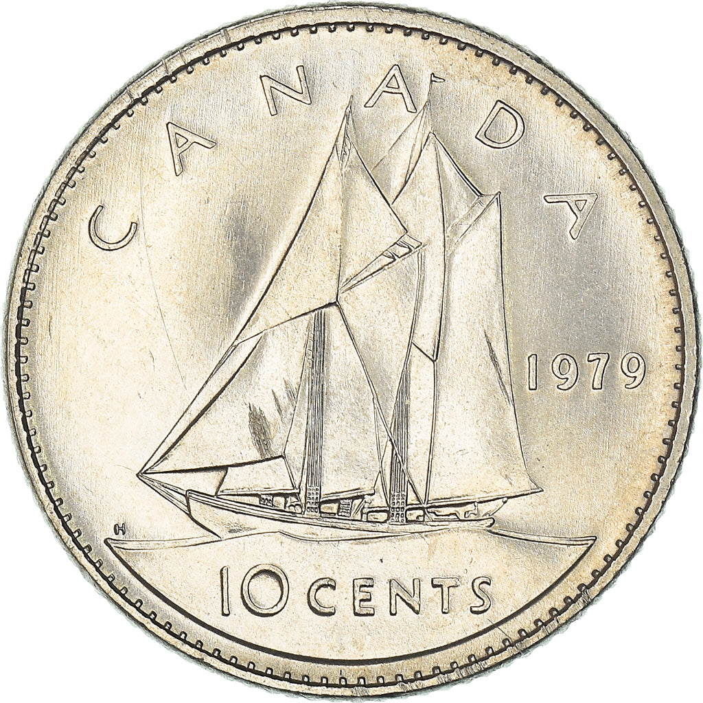 Coin, Canada, Elizabeth II, 10 Cents, 1979, Royal Canadian Mint, Ottawa, MS(63)
