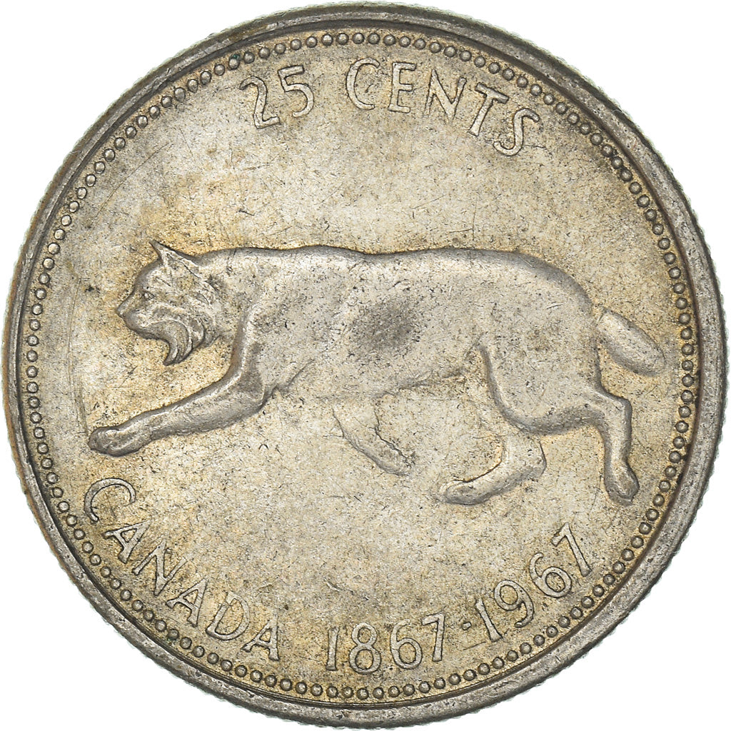 Coin, Canada, Elizabeth II, 25 Cents, 1967, Royal Canadian Mint, Ottawa