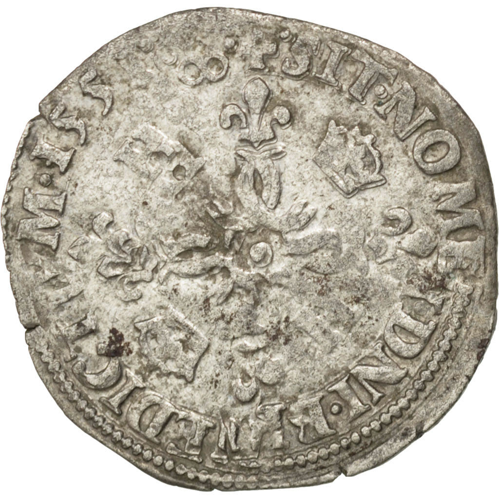FRANCE, Douzain, 1551, Montélimar, EF(40-45), Billon, Sombart #4380, 2.55