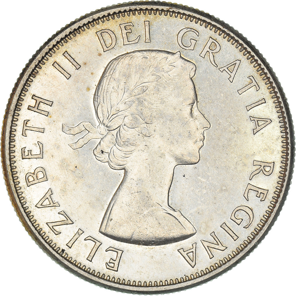 Coin, Canada, Elizabeth II, 50 Cents, 1963, Royal Canadian Mint, Ottawa