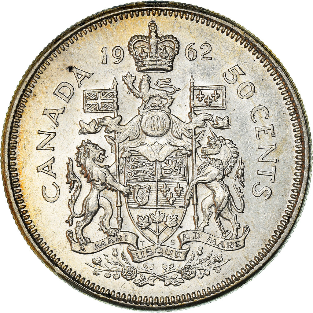 Monnaie, Canada, Elizabeth II, 50 Cents, 1962, Royal Canadian Mint, Ottawa