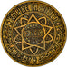 Coin, Morocco, Mohammed V, 5 Francs, 1945, Paris, AU(55-58), Aluminum-Bronze