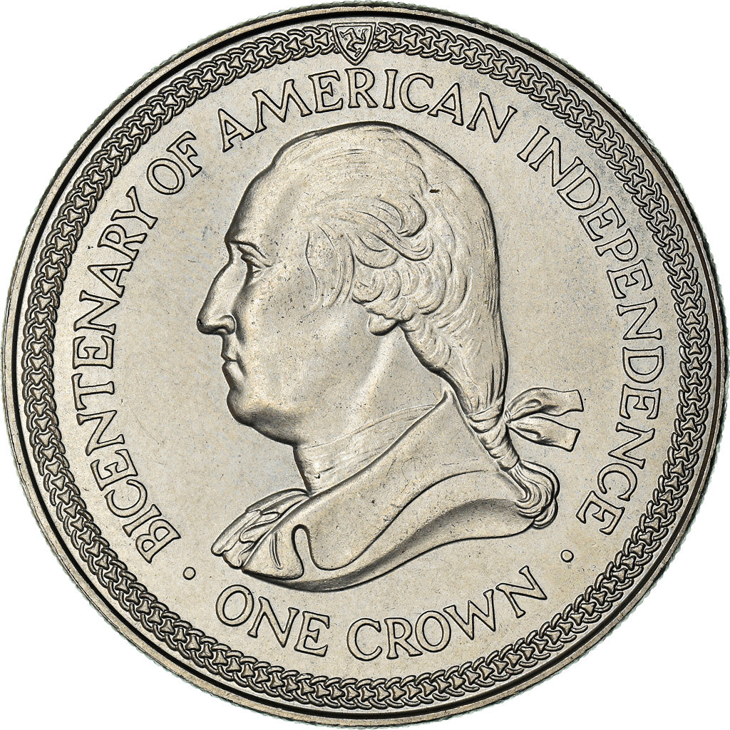 Coin, Isle of Man, Elizabeth II, Crown, 1976, Pobjoy Mint, MS(63)