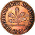 Coin, GERMANY - FEDERAL REPUBLIC, 2 Pfennig, 1963, Karlsruhe, EF(40-45), Bronze