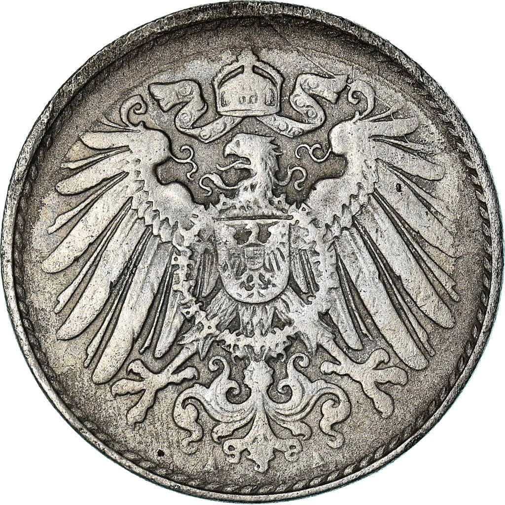 Coin, GERMANY - EMPIRE, 5 Pfennig, 1918, Berlin, VF(30-35), Iron, KM:19