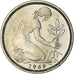 Coin, GERMANY - FEDERAL REPUBLIC, 50 Pfennig, 1969, Munich, AU(50-53)