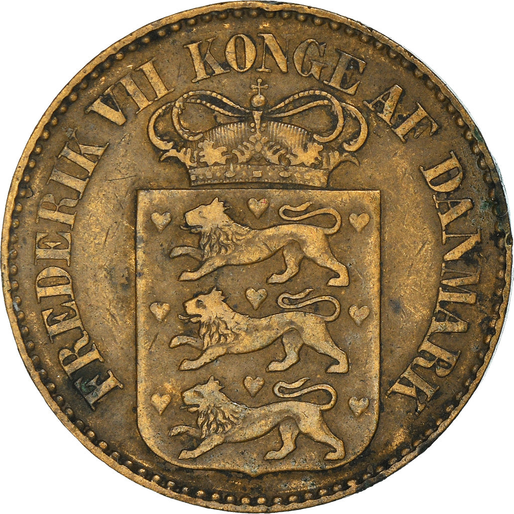 Moneda, Indias Occidentales Danesas, Frederik VII, Cent, 1860, Altona, BC+