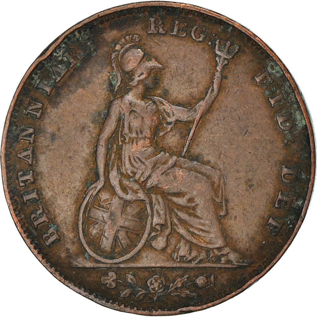 Coin, Great Britain, Victoria, Farthing, 1853, VF(20-25), Copper, KM:725