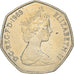 Monnaie, Grande-Bretagne, Elizabeth II, 50 New Pence, 1969, SUP, Copper-nickel