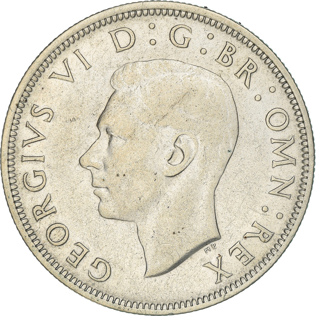 Coin, Great Britain, George VI, 1/2 Crown, 1942, AU(50-53), Silver, KM:856