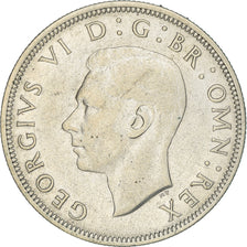 Coin, Great Britain, George VI, 1/2 Crown, 1942, AU(50-53), Silver, KM:856