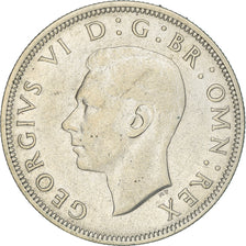Munten, Groot Bretagne, George VI, 1/2 Crown, 1942, ZF+, Zilver, KM:856